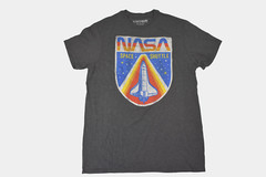 Fifth Sun NASA Mens Space Shuttle Graphic Charcoal Heather Shirt New S-2XL