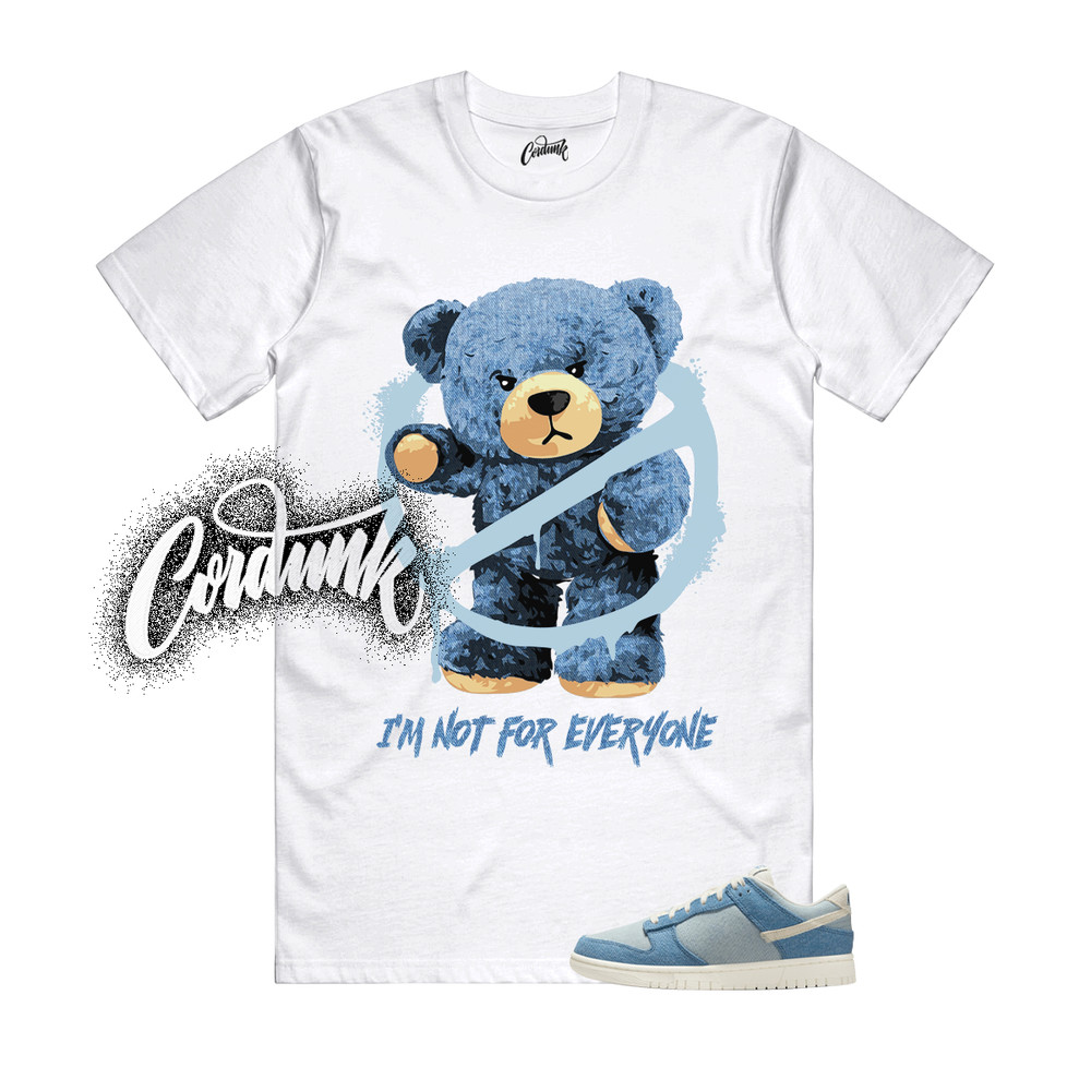 Dunk Denim Smokey Blue Turquoise Ochre Pale Ivory Low T Shirt Match NOT