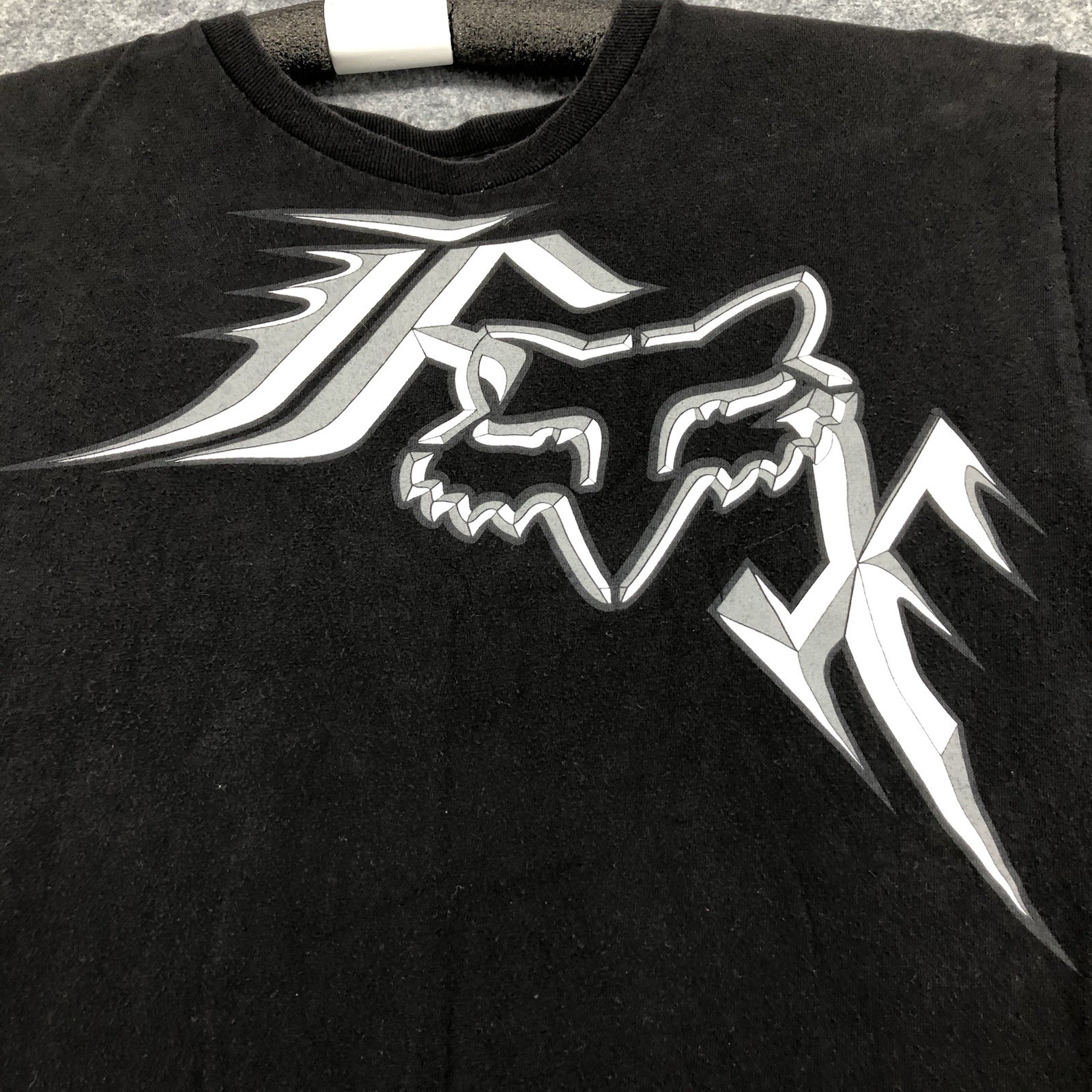 Modern Fox Racing Classic Font Logo Shirt size S Small gallery