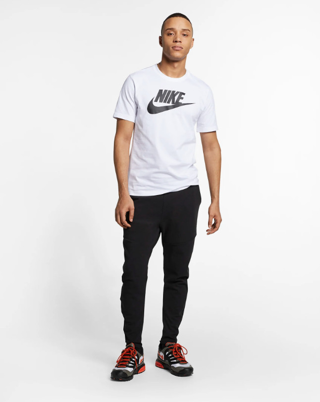 Nike Sportswear Icon Futura Logo Tee Mens Tee Shirt White Multi Size Casual Top gallery