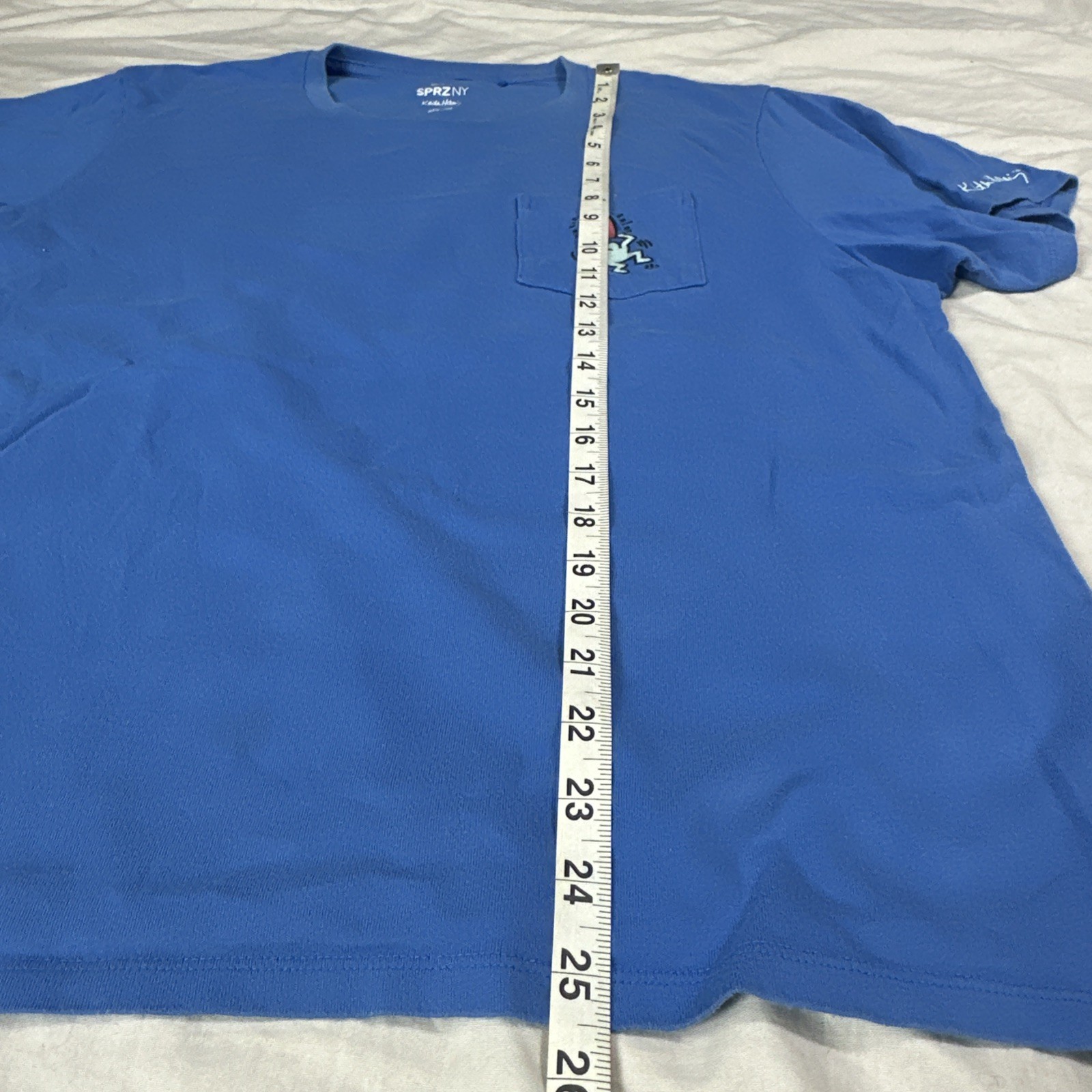 Uniqlo x Keith Haring Shirt Adult L Blue Short Sleeve Crew Neck SPRZ NY Pop Art gallery