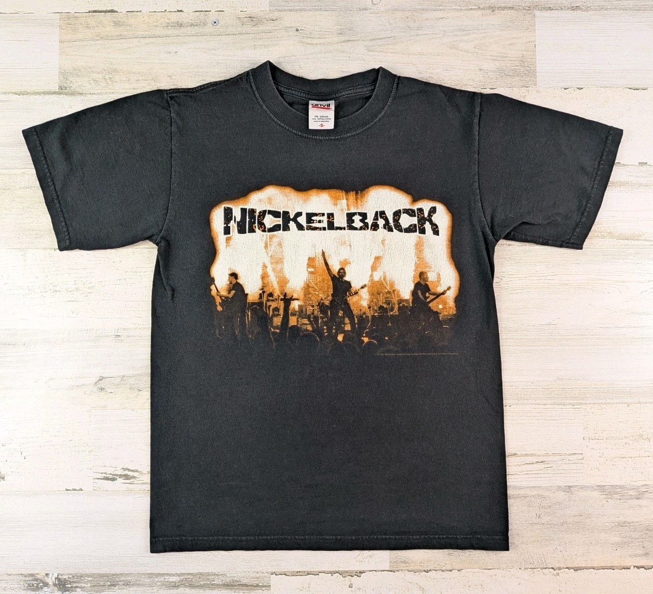 Anvil Shirt Mens Small Nickleback 2009 Concert Tour Double Sided