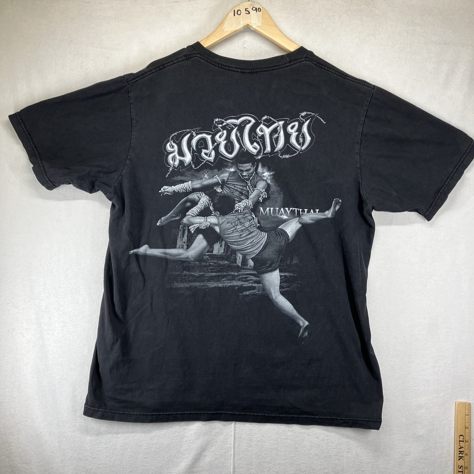 Vintage Rare Muay Thai Shirt Large Boxing Kickboxing UFC MMA Wrestling Thailand gallery