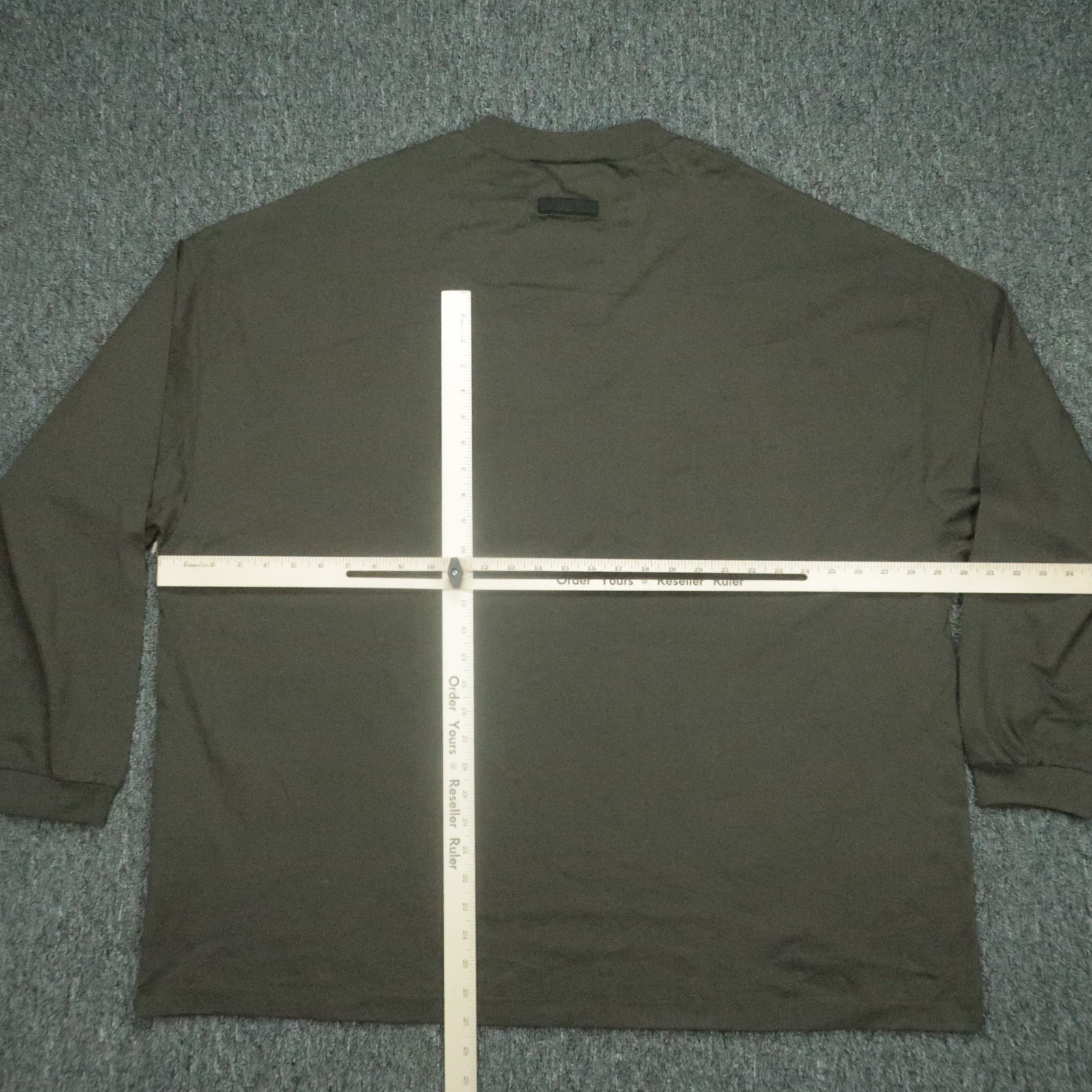 Fear Of God Shirt Men Extra Large Green Long Sleeve Tee FOG Essentials Oversized gallery