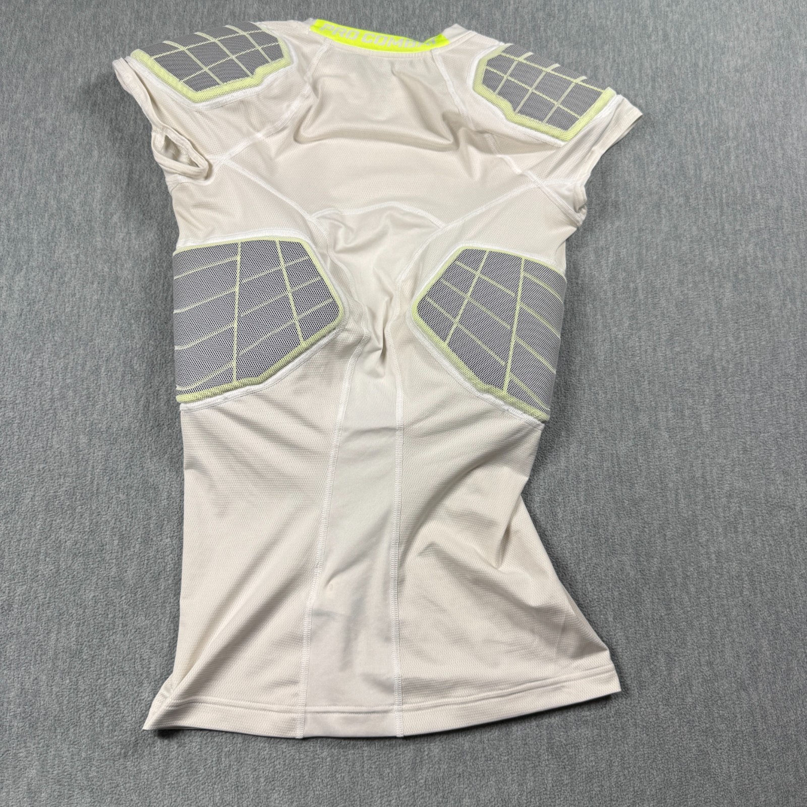 Nike Shirt Mens M White Pro Combat Padded Football Compression Jersey Sleeveless gallery