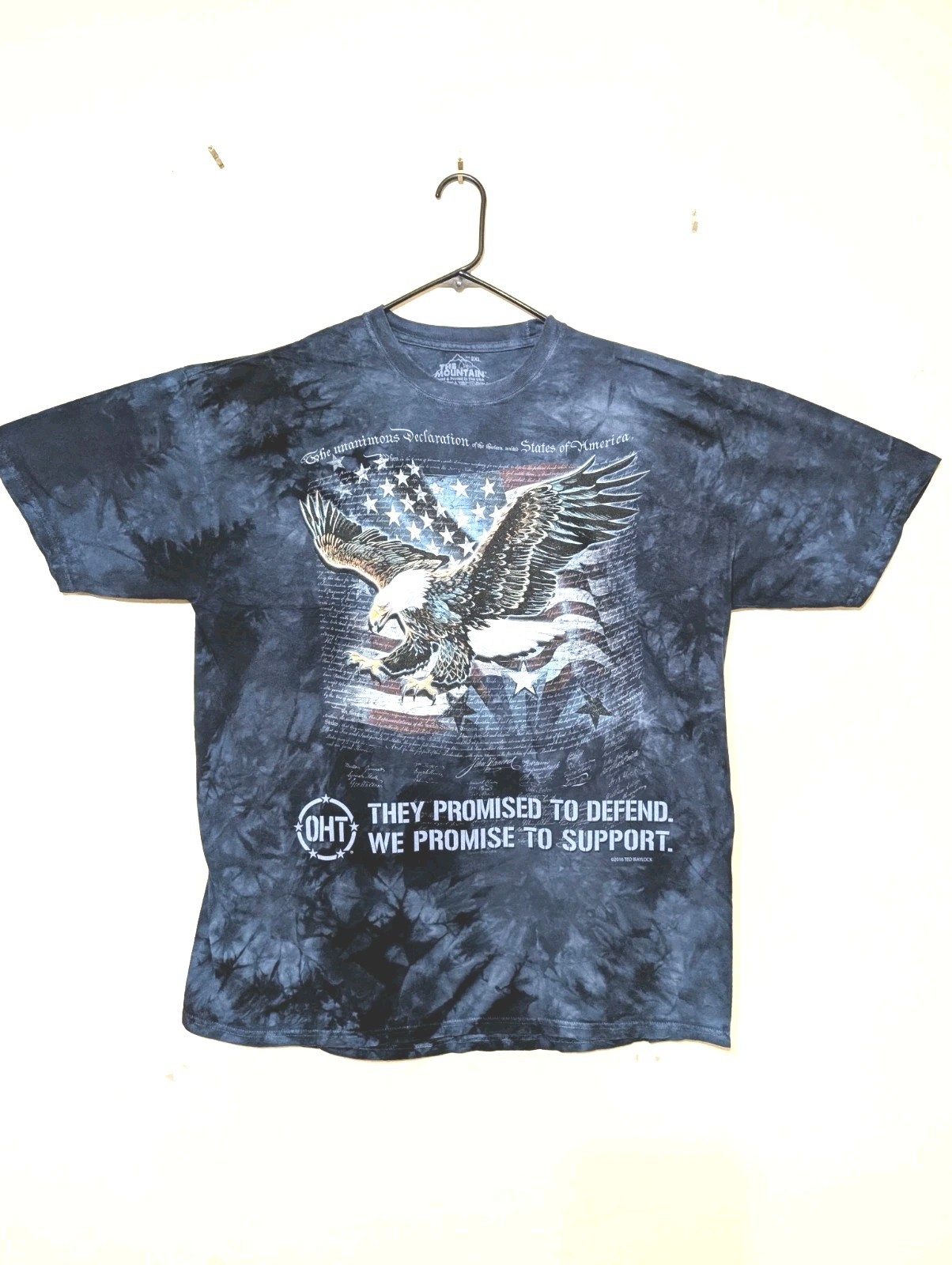 The Mountain Men's T-shirt Blue OHT Defend & Support Retired Logo 2XL #1294 NWOT gallery