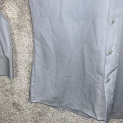State & Liberty Athletic The Javier Pale Blue Spread Collar Stretch Button Shirt