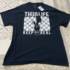 Bart Simpson Thug Life Keep It Real Graphic Tee 3Forty Inc Size XL NWT