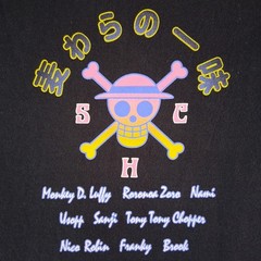 ONE PIECE Straw Hat Crew Anime Manga Black Short Sleeve T-Shirt – Men’s Size MED