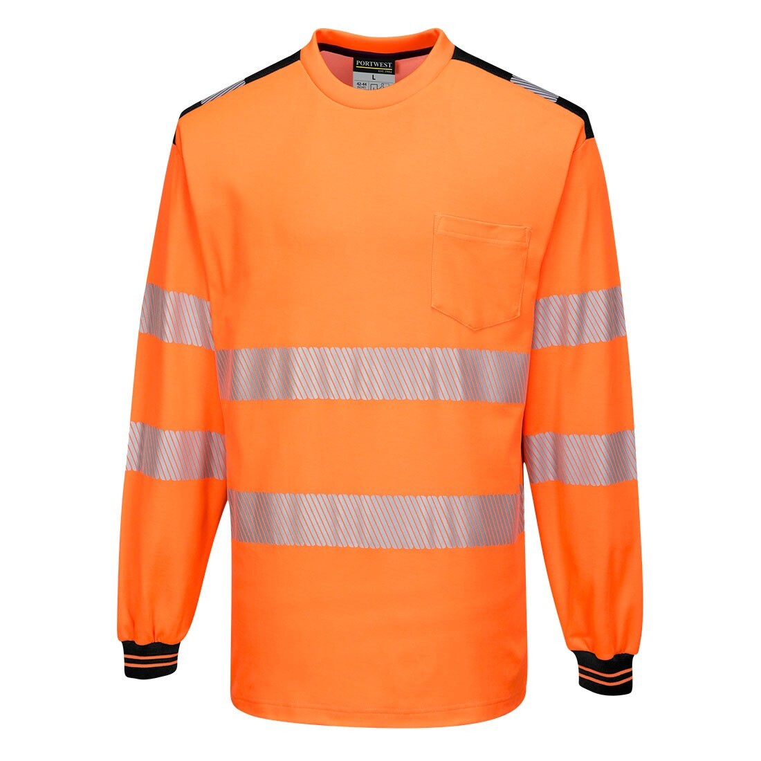 Portwest PW3 Hi Vis Cotton Comfort T-Shirt Reflective Tape Safety Workwear T185 gallery
