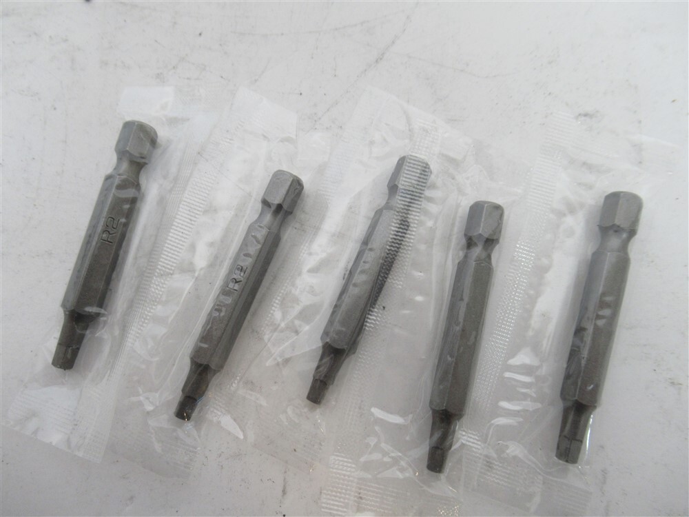 R2 , #2 Square Size Square Recess Bit , 2″ OAL , (PK 5)