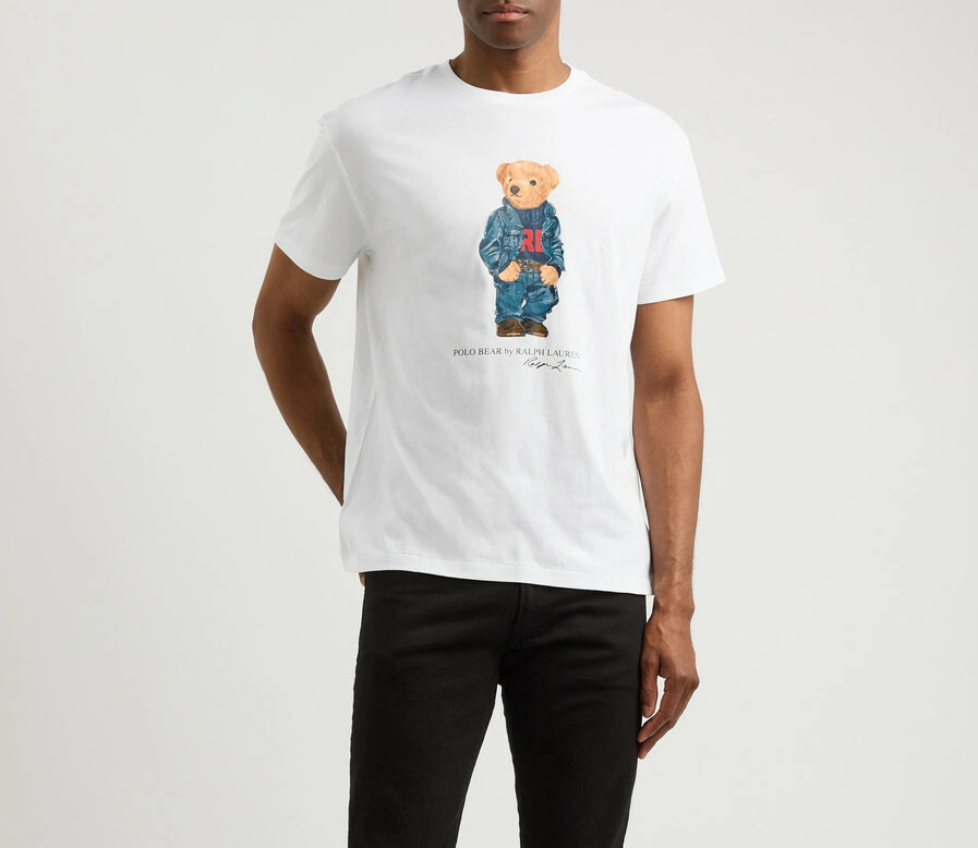 Polo Ralph Lauren Classic Fit Polo Bear Jersey T-Shirt Short Sleeve White gallery