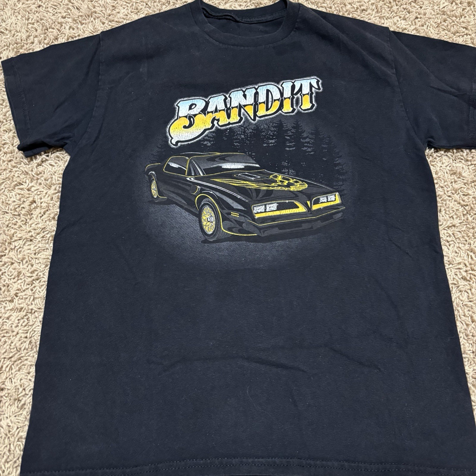 Big Rig Tee's Mens Small Smokey Bandit Trans Am Snowman Shirt Sleeve Trucker gallery