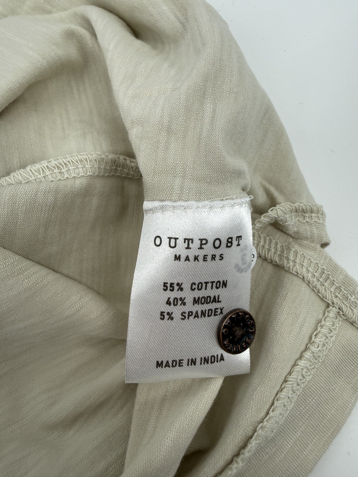 Outpost Makers Textured Fabric Washed Henley Medium Size Cartouche PK3314 gallery