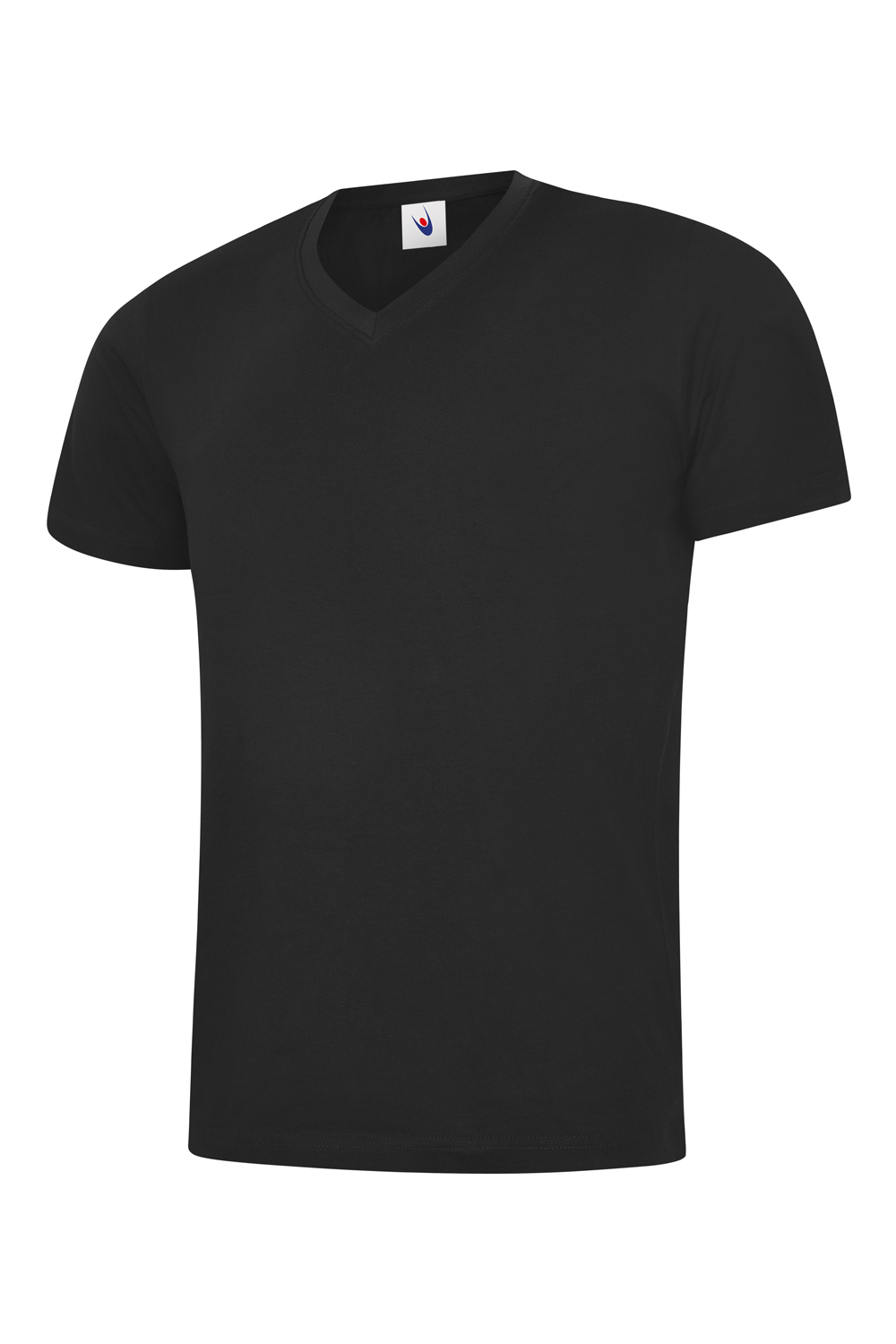 5 PACK Uneek Mens Classic V-Neck T-Shirt Plain 100% Cotton Blank V Neck Teeshirt
