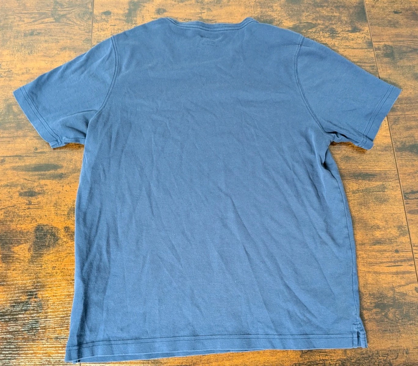 Kirkland Signature Pima Cotton Tee T Shirt Blue Medium Peru Made gallery