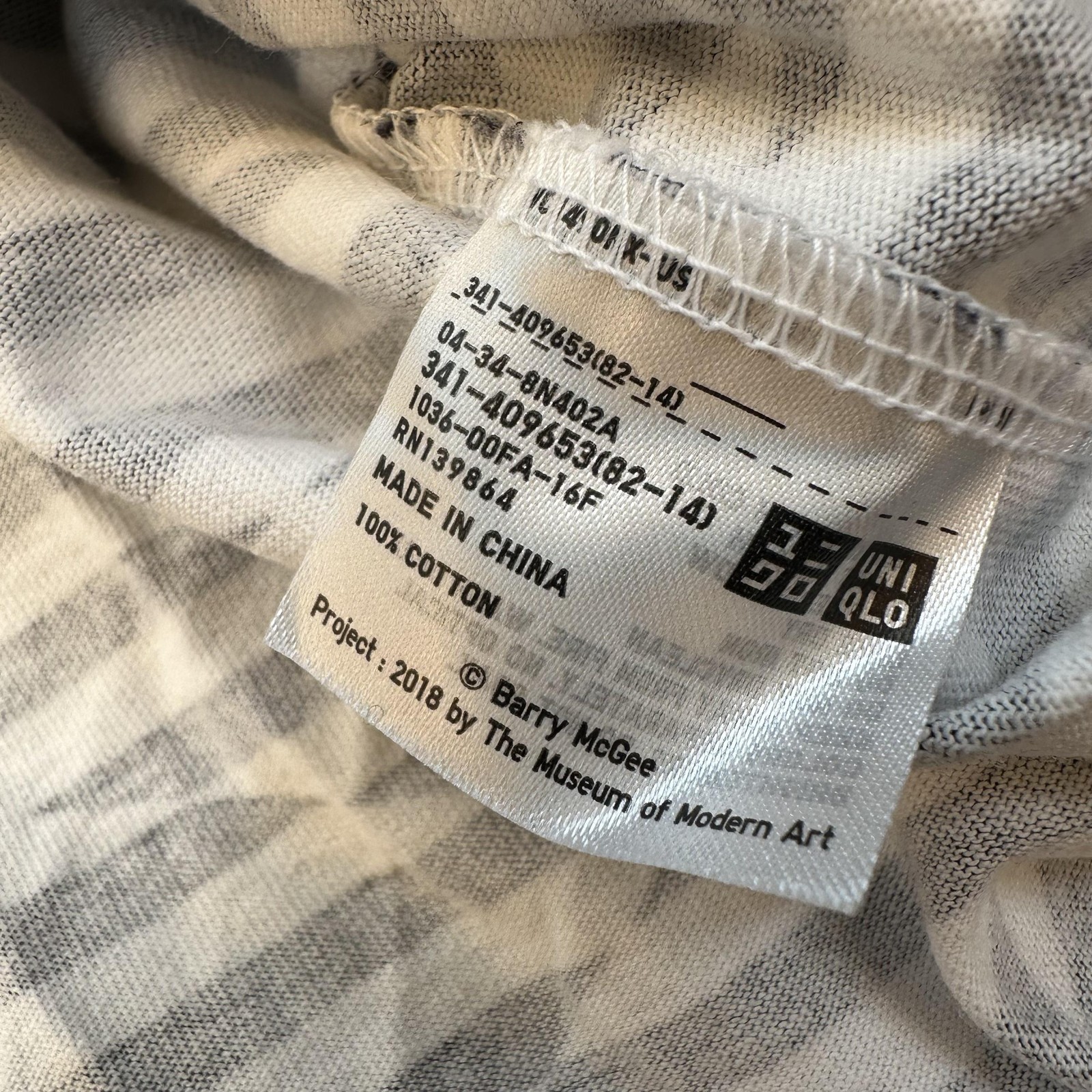 UNIQLO SPRZ NY Shirt Mens Small Black White Barry McGee MoMA Special Edition gallery