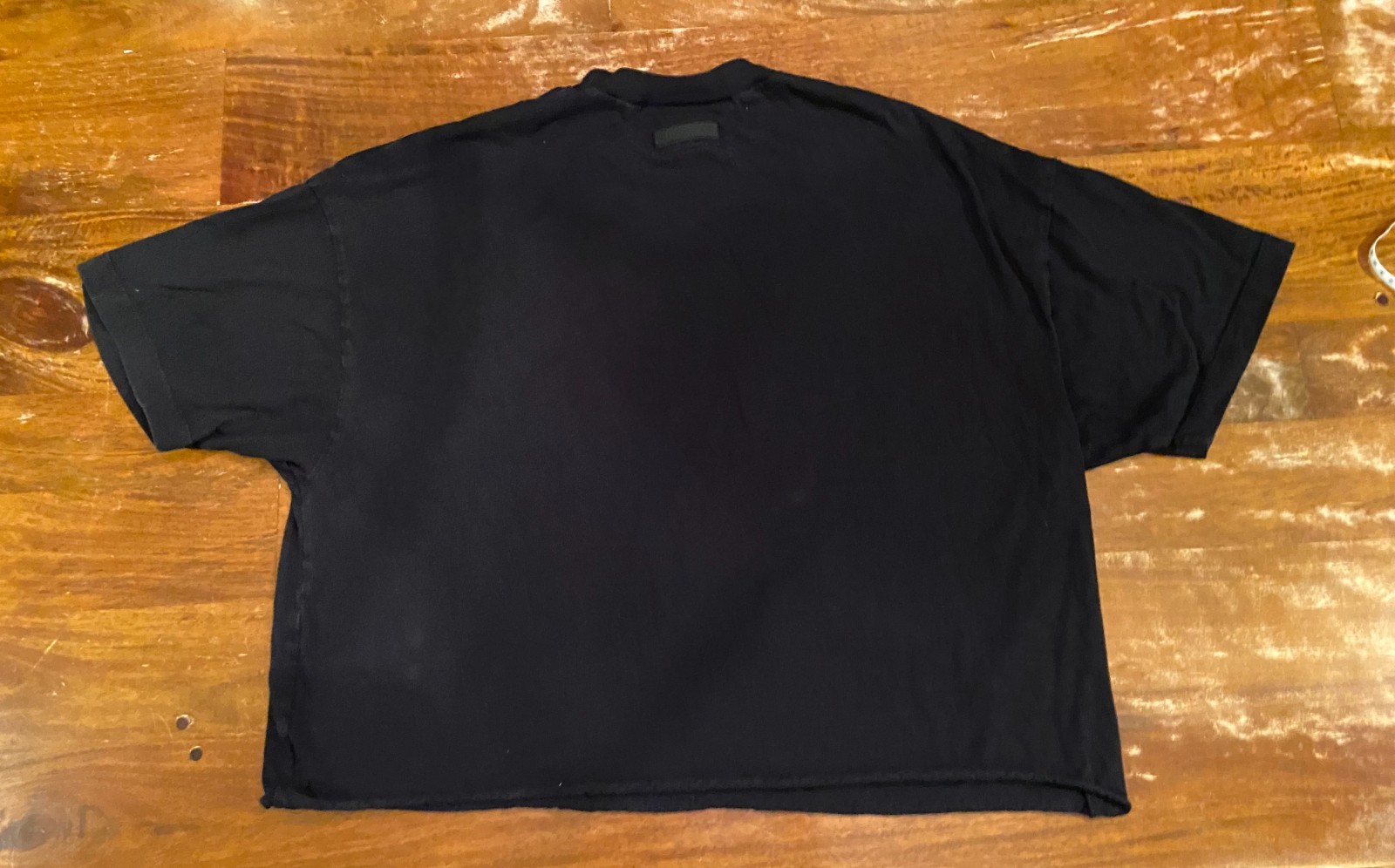 Fear of God Black Wide Cut Off T-Shirt Mens Medium gallery
