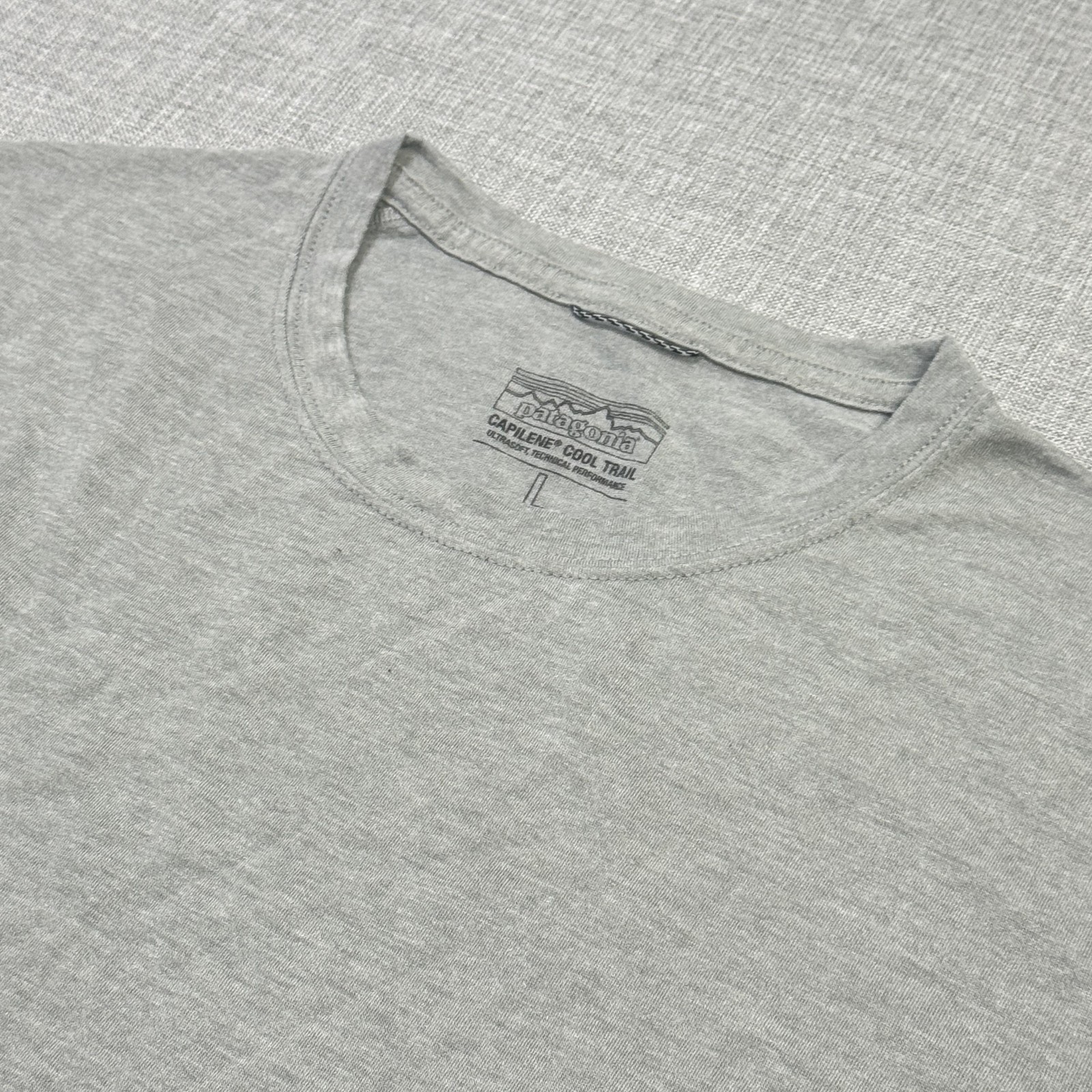 Patagonia Capilene Cool Trail T-Shirt Mens Large Gray Polyester Lightweight gallery