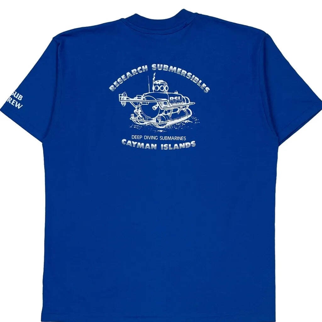 Research Submersibles Hanes Single Stitch T-Shirt - XL Blue Cotton Blend gallery