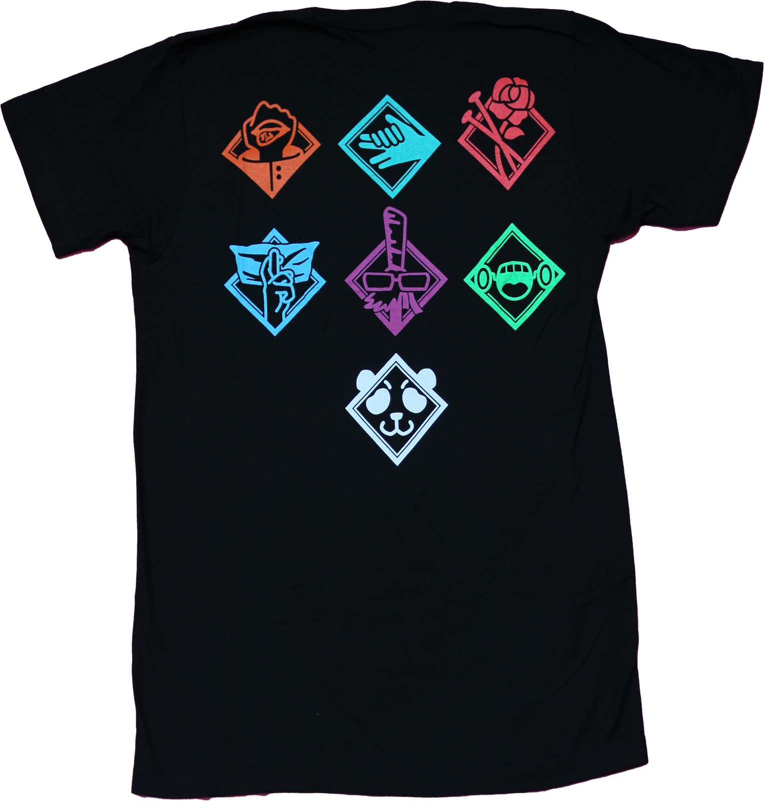 Jujutsu Kaisen New Adult T-Shirt - High School Chibi Style Symbols Back gallery