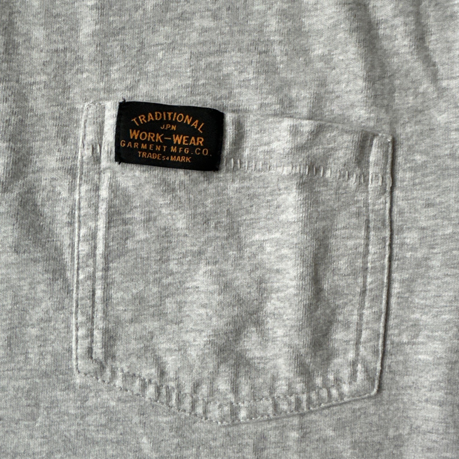 Superdry Men’s Med Heathered Gray Pocket T-Shirt Traditional Workwear Crewneck M gallery