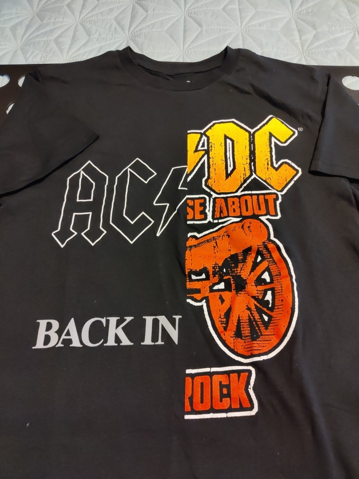 AC/DC Men’s Unisex Graphic Rock Tour T-Shirt Black M New