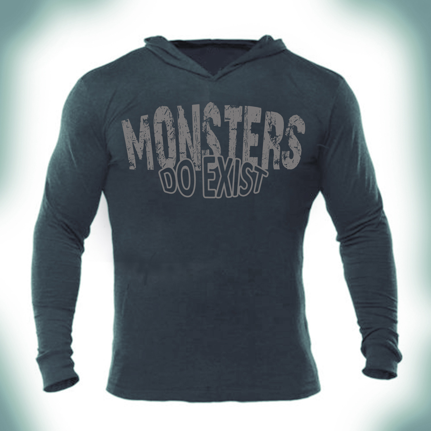 Iron Gods Monsters Do Exist Muscle Hoodie Gym Weightlifting Pullover Workout gallery