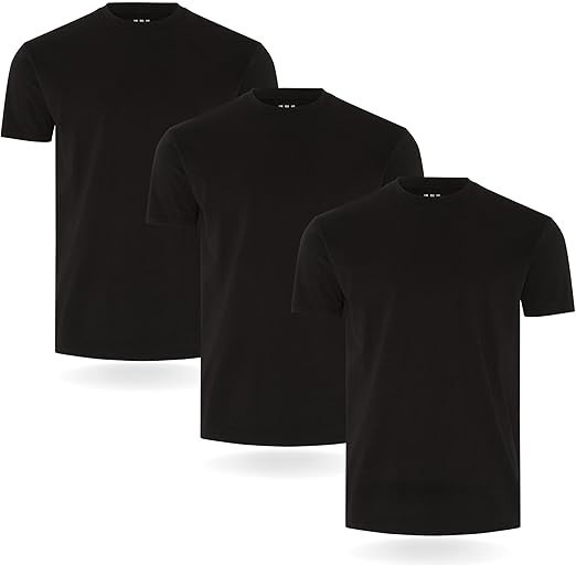 3/5-Pack Mens T Shirt – Premium Weight T-Shirts for Men with Lightly Uk Seller
