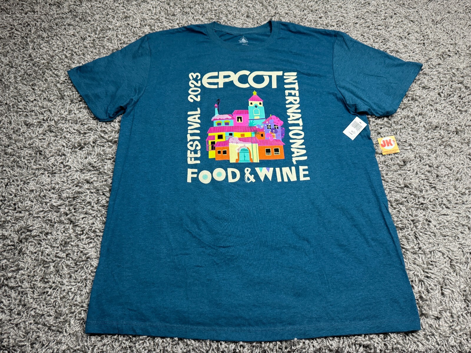 NEW Disney Parks Shirt Adult XL Blue Epcot Food And Wine Festival Encanto Casa gallery