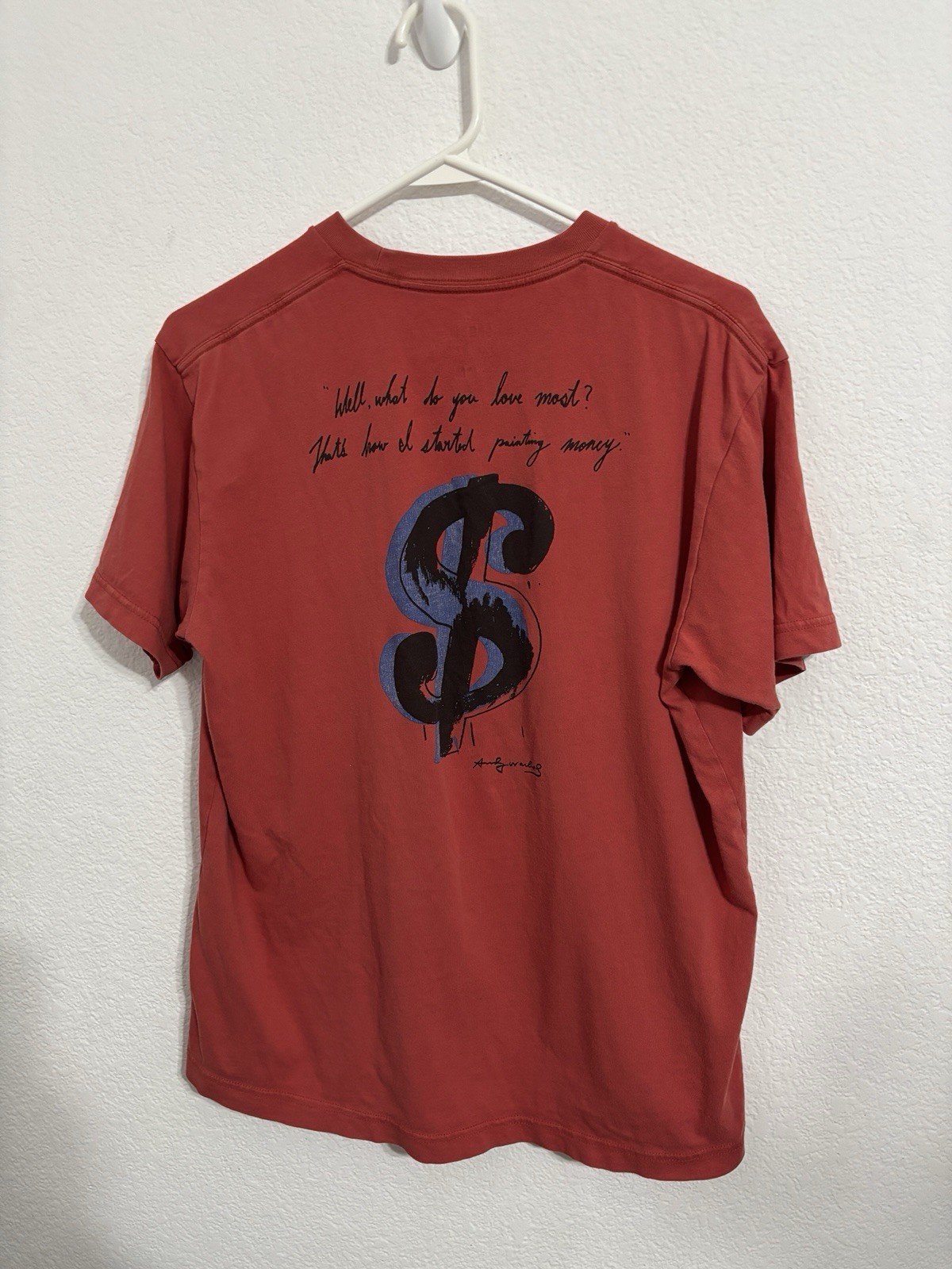 Uniqlo, Men Short Sleeve SPRZ NY Red Black $ Andy Warhol Shirt Top, Medium gallery