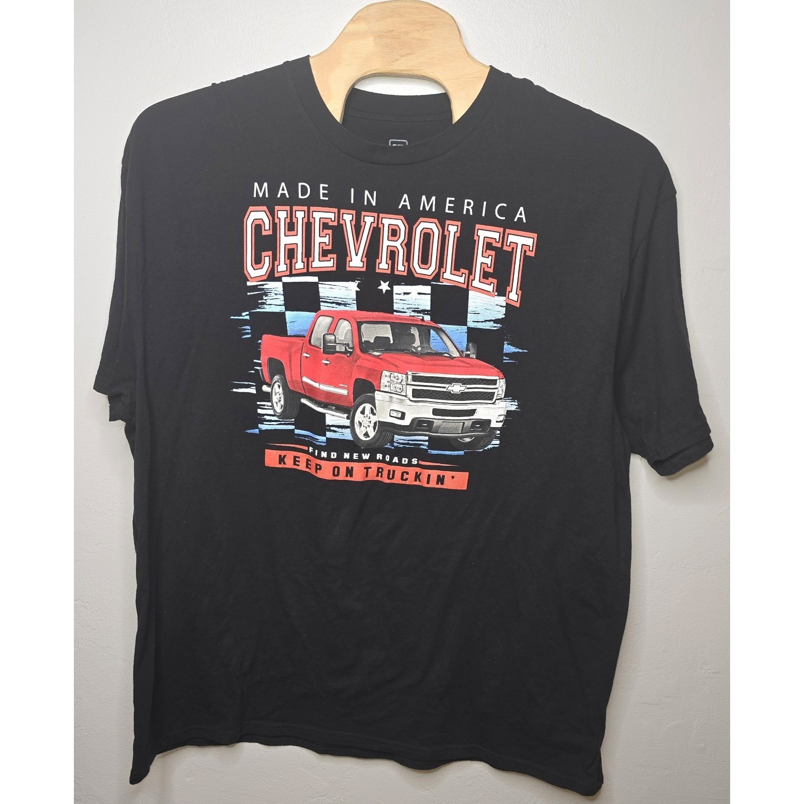 GENERAL MOTORS Men's 3XLT Black Chevrolet T-shirt Chevy GM Truck Trucks -1481 gallery
