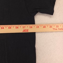 Modelo Short Sleeve Crew Neck Graphic T Shirt Mens Size Medium M Black