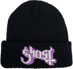 Ghost – Ghost – Embroidered Logo – Acrylic Knit Hat – Black BN400GOS [New ] Blac