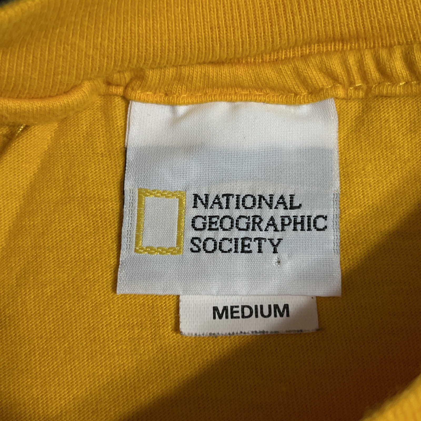 National Geographic Society Shirt Mens Designer Vintage Made USA Embroidered Tee gallery