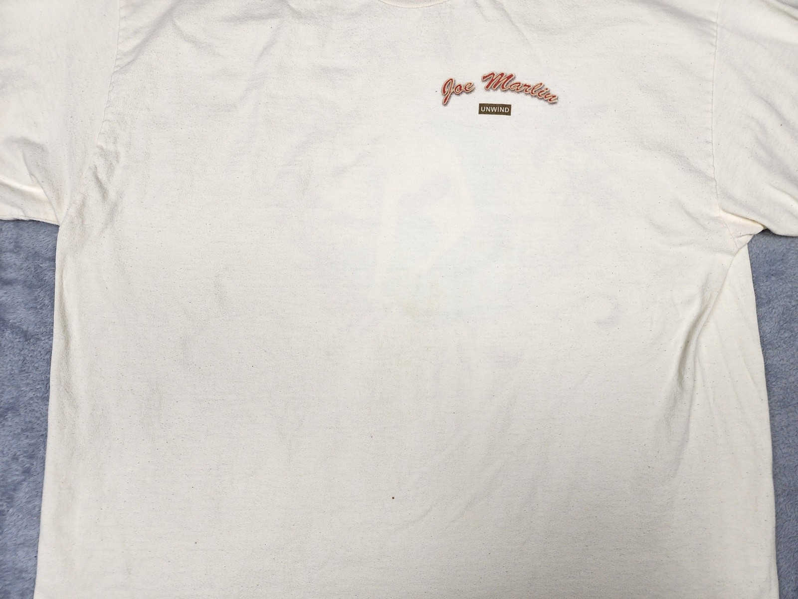 Joe Marlin Shirt Mens XL Cream Reel Action Mermaid Fishing Graphic Tee Unwind gallery