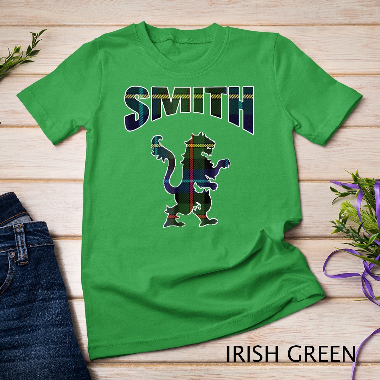 Smith Clan Kilt Tartan T-Shirt Lion Namesake Scottish gift Unisex T-shirt gallery