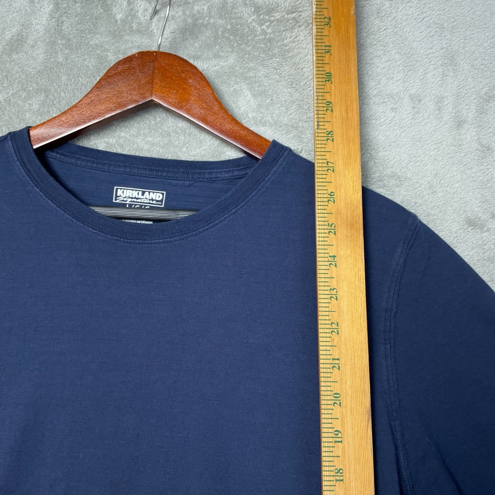 3 Pack Kirkland Signature Men's L Crewneck T-Shirts 100% Cotton e1632 gallery