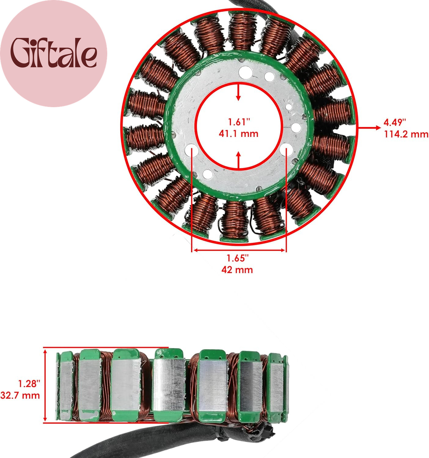 Stator and Gasket Compatible with Can-Am Defender H8 H10 All Packages 2016
