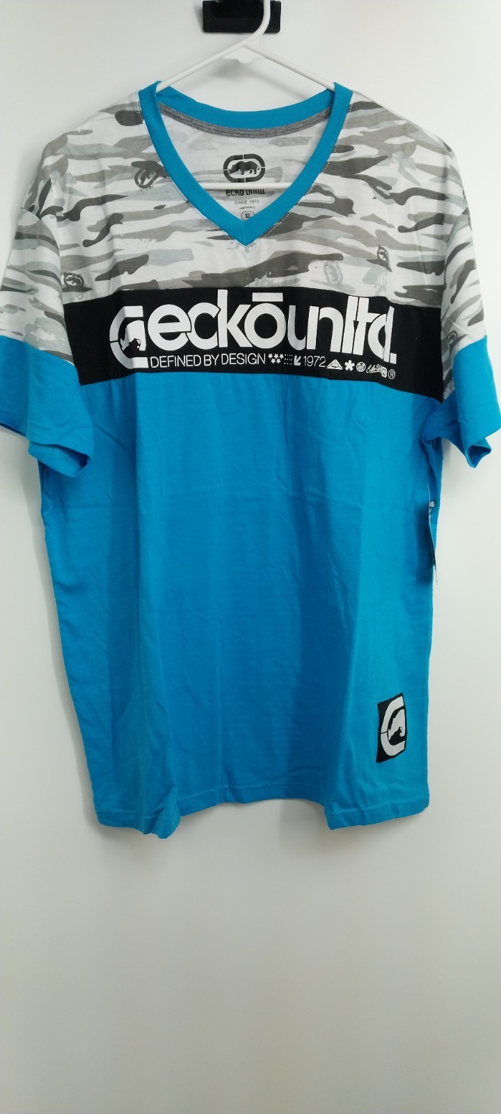 NWT ECKOUNLTD LOGO T- SHIRT ATOMIC BLUE CAMO EO31K806 XL gallery