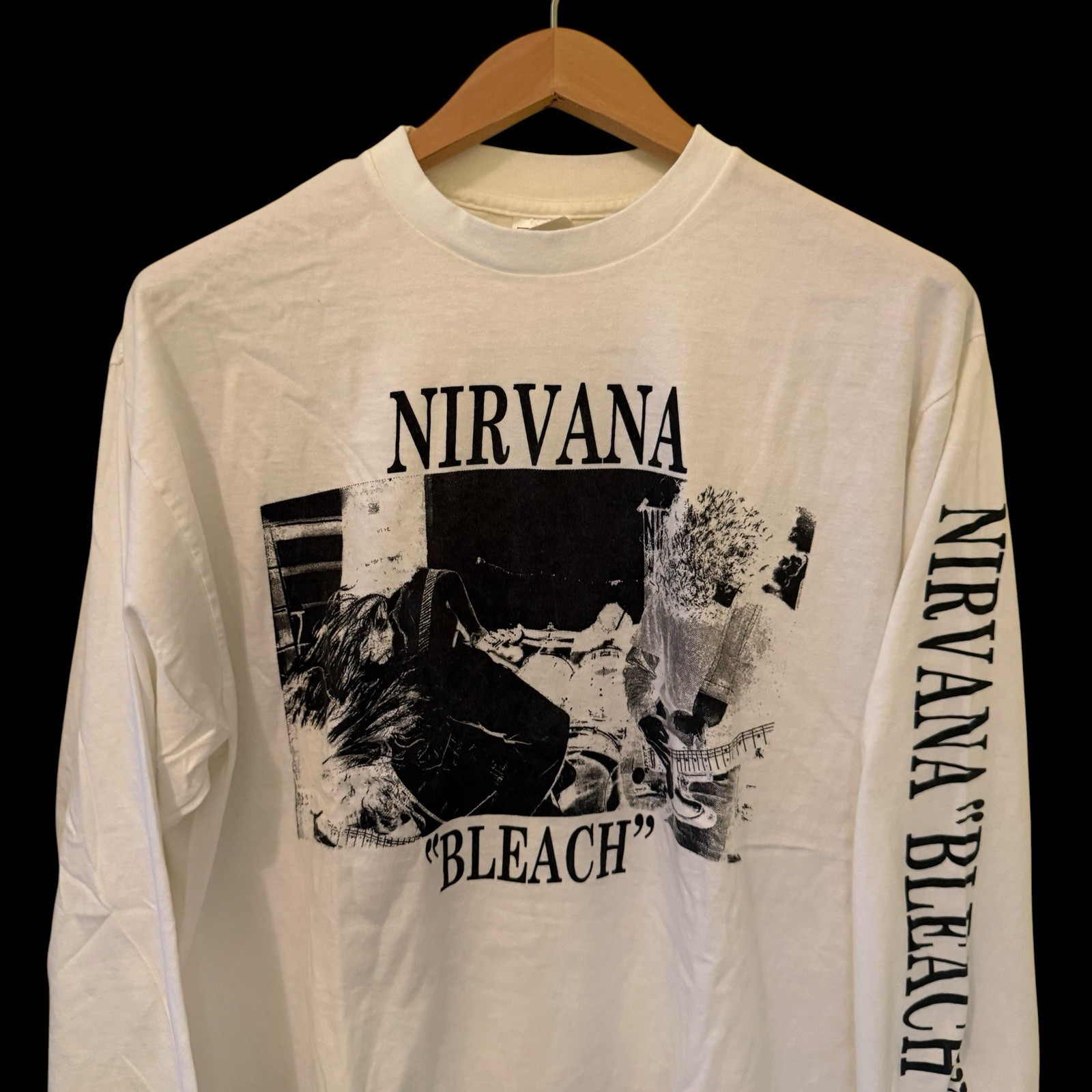 Nirvana BLEACH VTG Kurt Cobain Sub Pop Long Sleeve Grunge Band XL Shirt REPRINT gallery