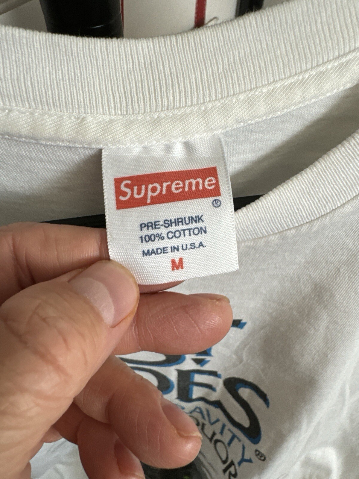 Supreme St Ides Malt Liquor T Shirt SS16 White Streetwear Size M gallery