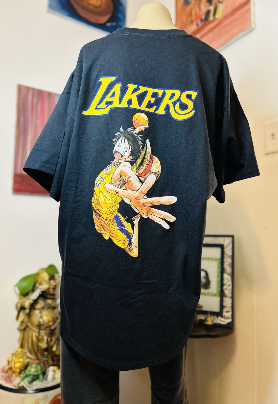 Lakers X One Piece Anime Collab T Shirt XL Giveaway SGA 2/28/25 Limited Luffy gallery