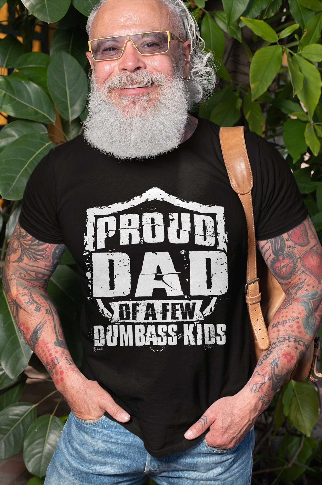 Mens Proud Dad Shirt Funny Dumbass Kids Shirt Father's Day Gifts Father Shirts gallery