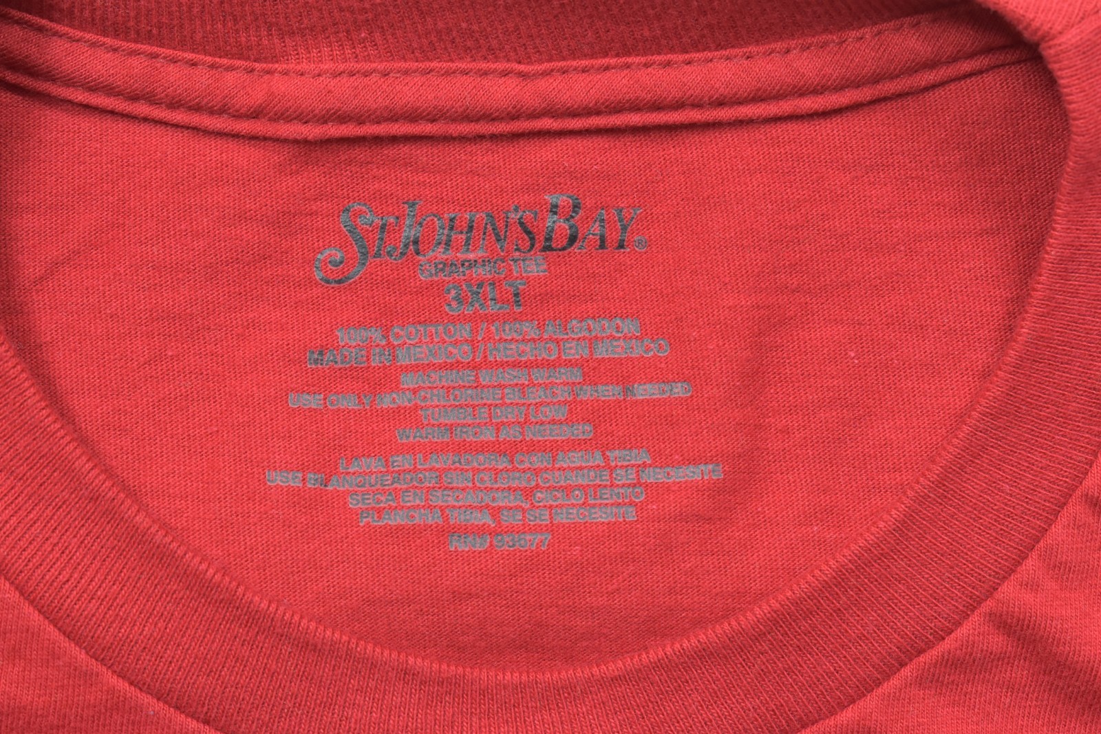 St. John's Bay Men's 3XLT Red Long Sleeve Tee Glacier Bay World Class Fishing gallery