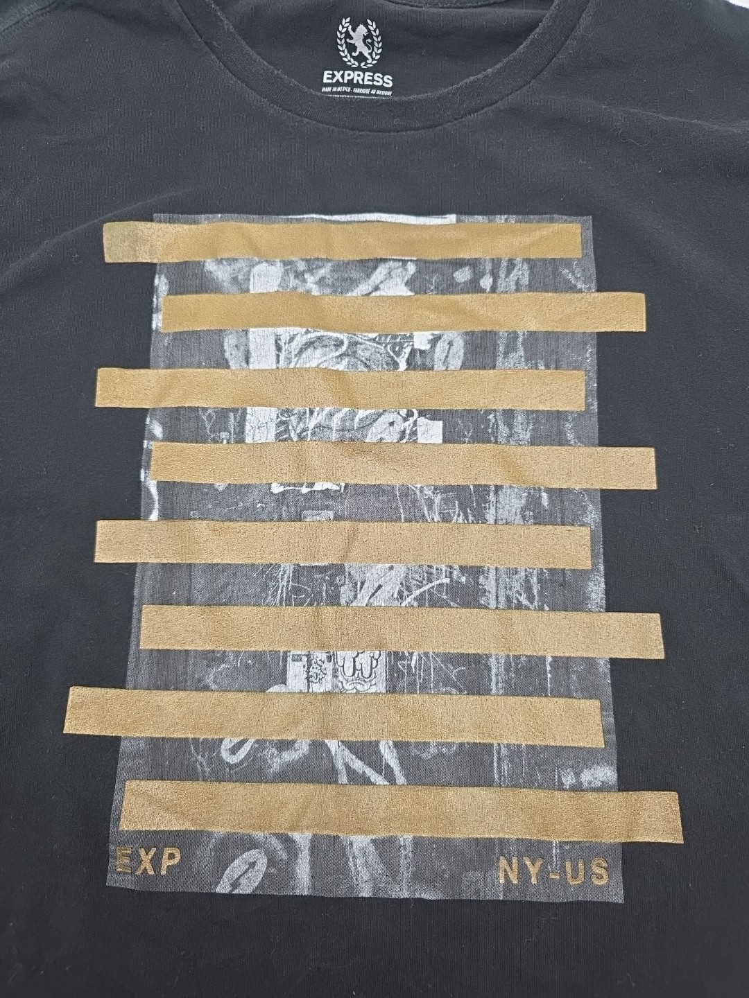 Express T-Shirt Men XL Black Graphic Tee.#44935 gallery
