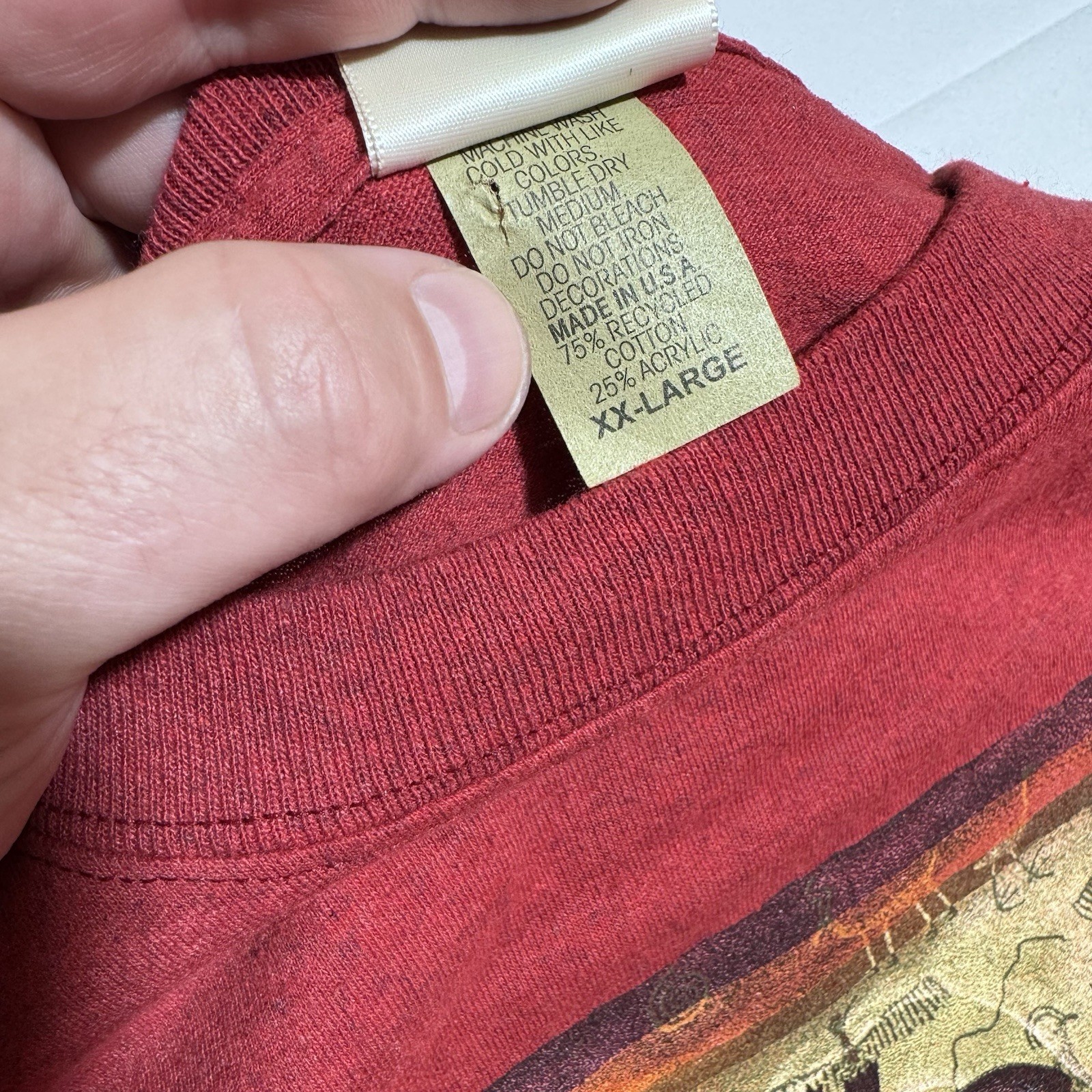 YELLOWSTONE National Park T Shirt, VTG, USA, Graphic, Red, Male, XXL gallery