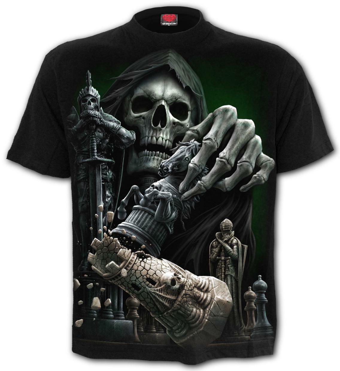 Spiral Direct Checkmate Grim Reaper Chess Knight Fantasy Gothic T Shirt T200M101 gallery