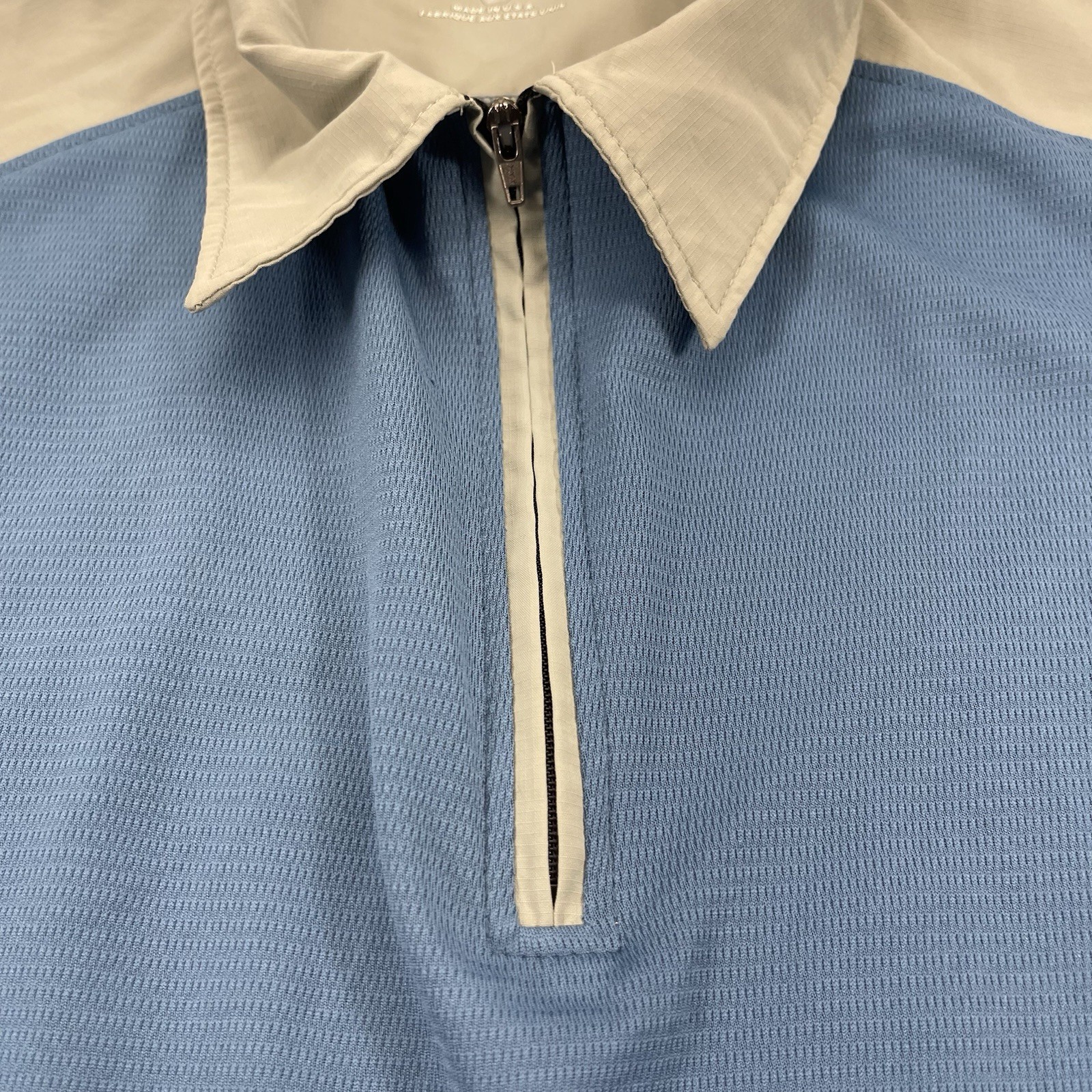 Mountain Hardwear Shirt Mens Large Blue 1/4 Zip Short Sleeve Lightweight Hiking gallery