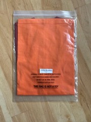 Supreme Split Logo S/S Top Size Med Orange Fw18 New 100% Authentic, Never Worn